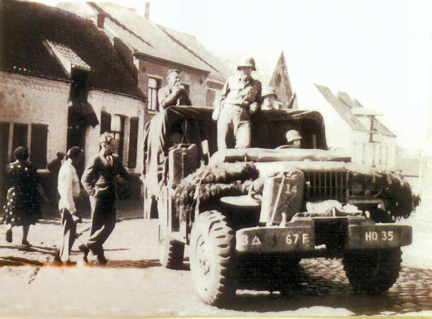 Havré : Château - Libération du 4 semptembre 1944.