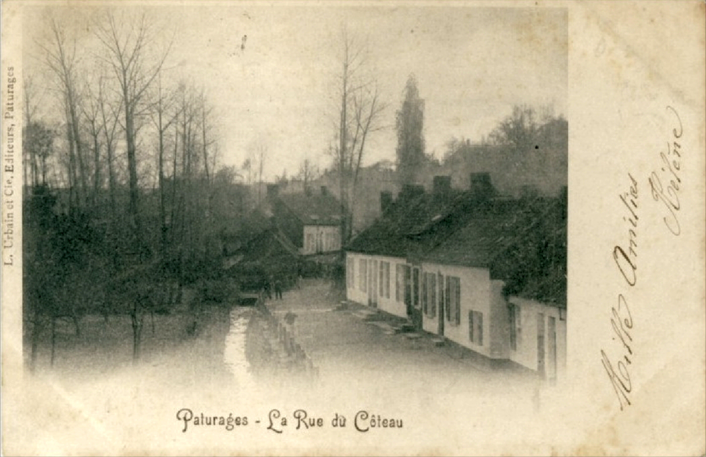 Pâturages : rue du Côteau (1901).