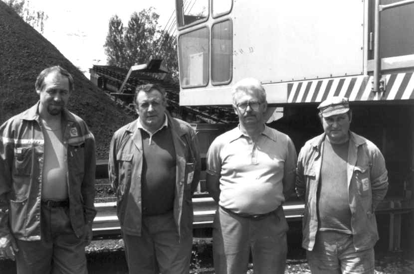De gauche à droite : Jacques PLUCHE, Alex MEYER, Michel DELRUE et Christian COCU