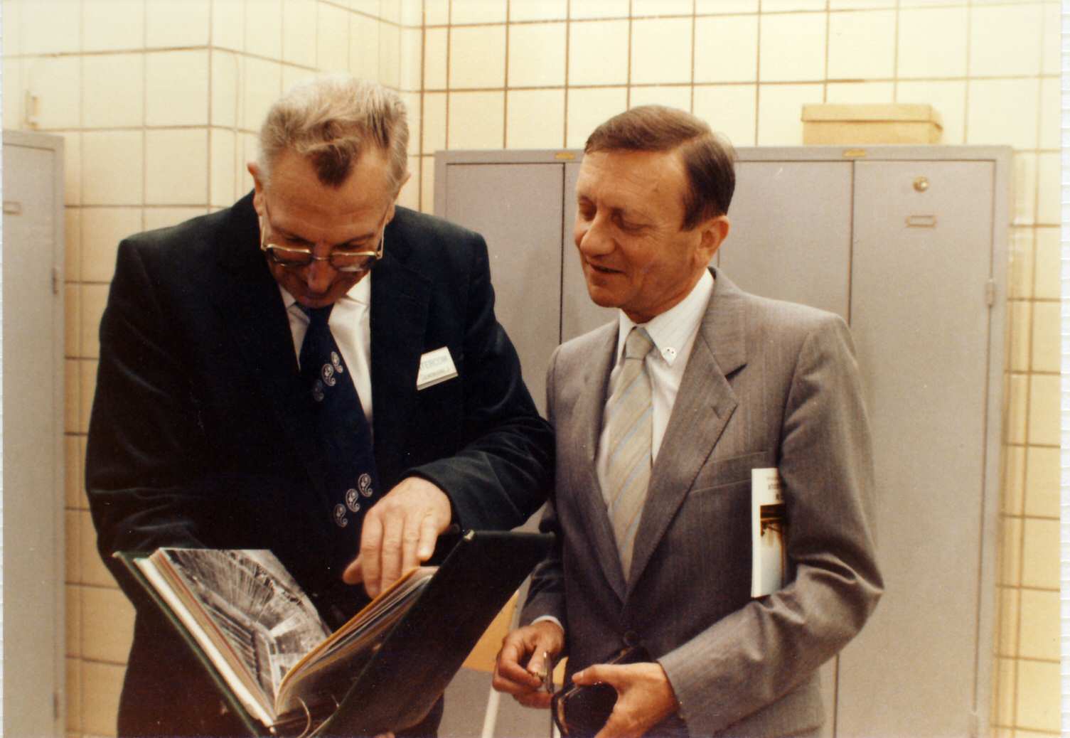 De gauche à droite : Jacques WALRAVENS et Joseph DEMEUBOURG.