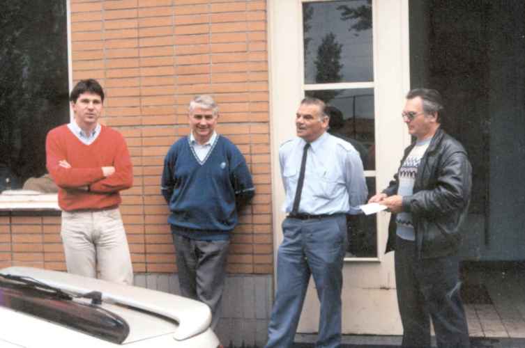 De gauche à droite : Eric Florenne, Emile Menart, Jacques Cornez et Jacques Dutrieux
