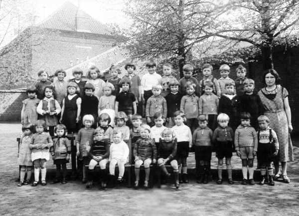 Baudour : Classe en 1933-1934