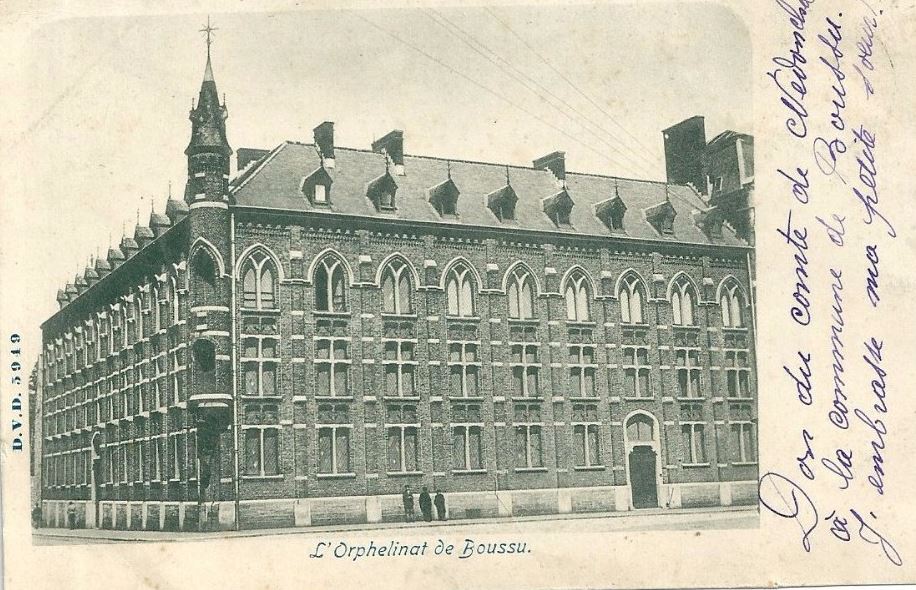 Boussu : l'orphelinat (début 1900).