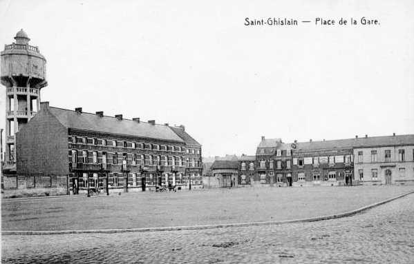 Saint-Ghislain : Place de la gare.