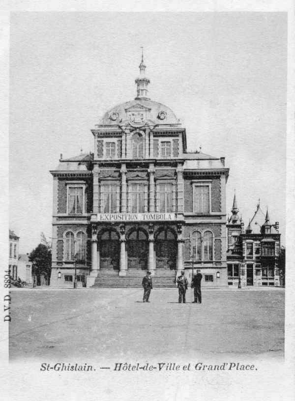 Saint-Ghislain : Grand'Place en 1908.