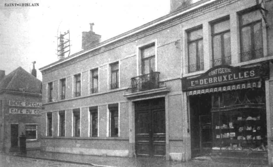 Saint-Ghislain : Confiserie en gros d'Edmond Debruxelles fondée en 1909 à la rue du Port.