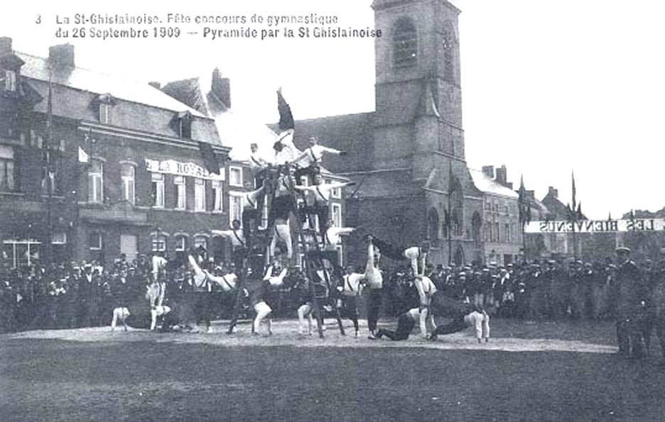 Saint-Ghislain : Concours de gymnastique du 26/09/1909.