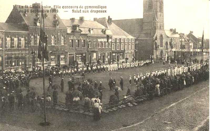 Saint-Ghislain : Concours de gymnastique du 26/09/1909.