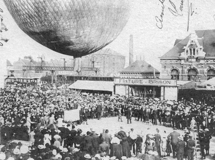 Saint-Ghislain : Le ballon en 1903
