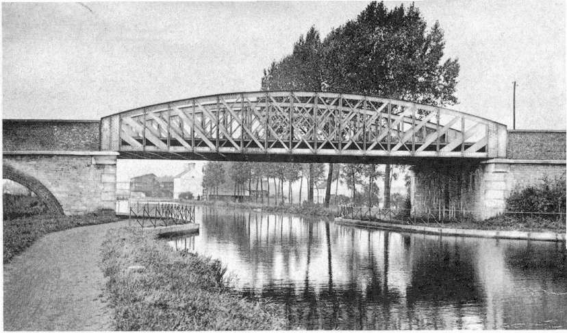 Saint-Ghislain : Le pont Bleu 1879.