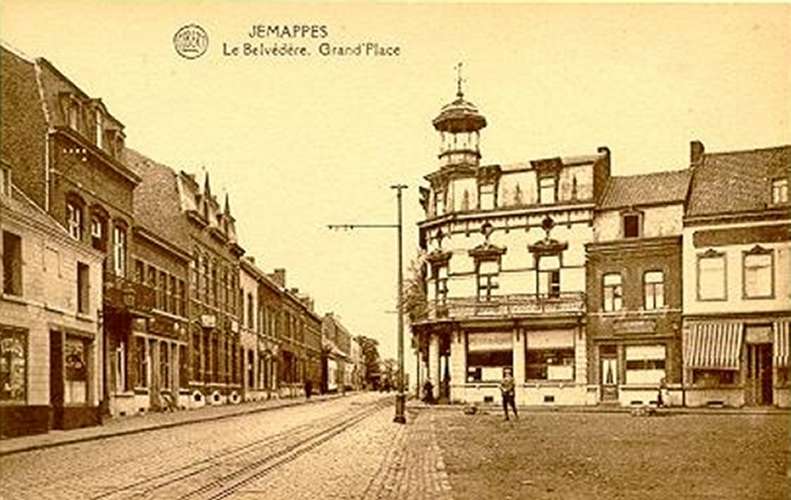 Jemappes : Le Bélvédère et la Grand'Place.
