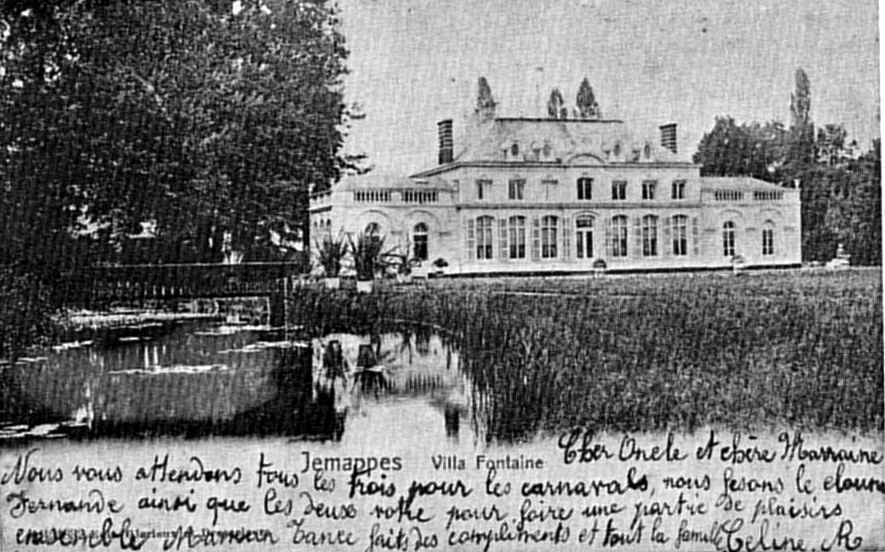 Jemappe : Le parc et la villa Fontaine.