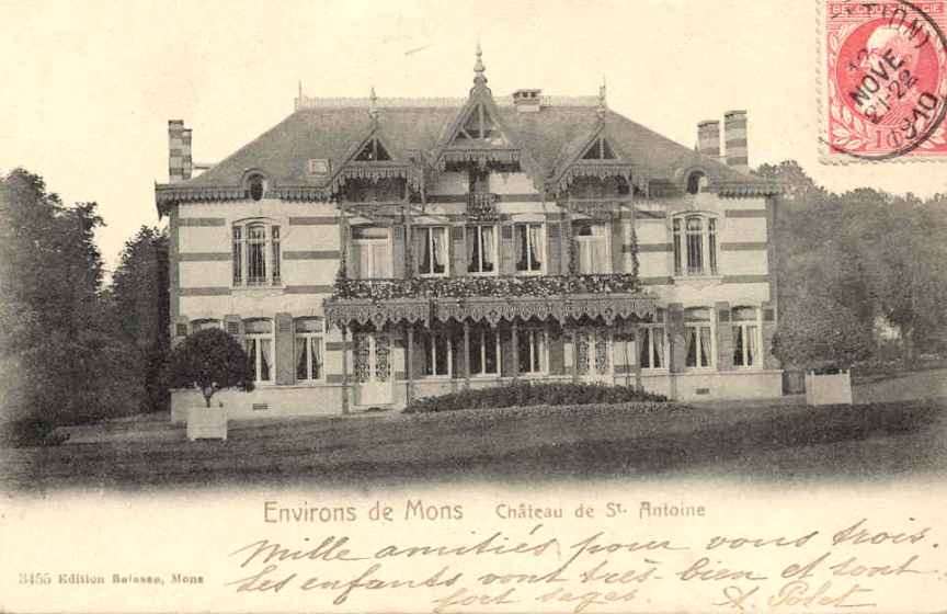 Mons : Château St Antoine 1910.