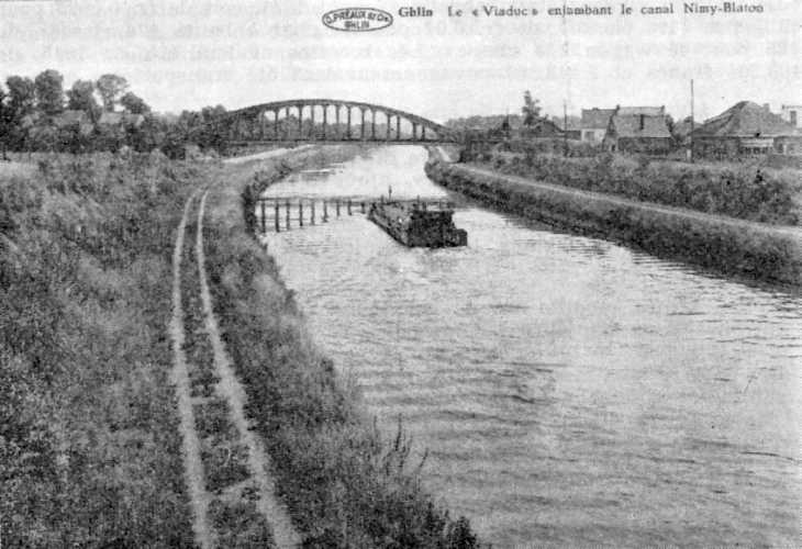 Ghlin : Viaduc du canal Nimy-Blaton.
