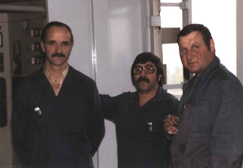 De gauche à droite : Jacques BUDZINZKI, Jean-Marie LAURENT et Christian COCU