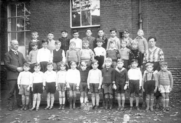 Baudour : Classe en 1935