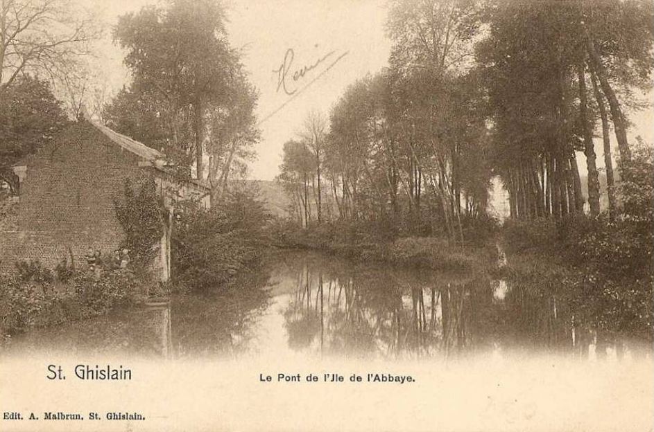 Saint-Ghislain : Pont de l'île de l'Abbaye.